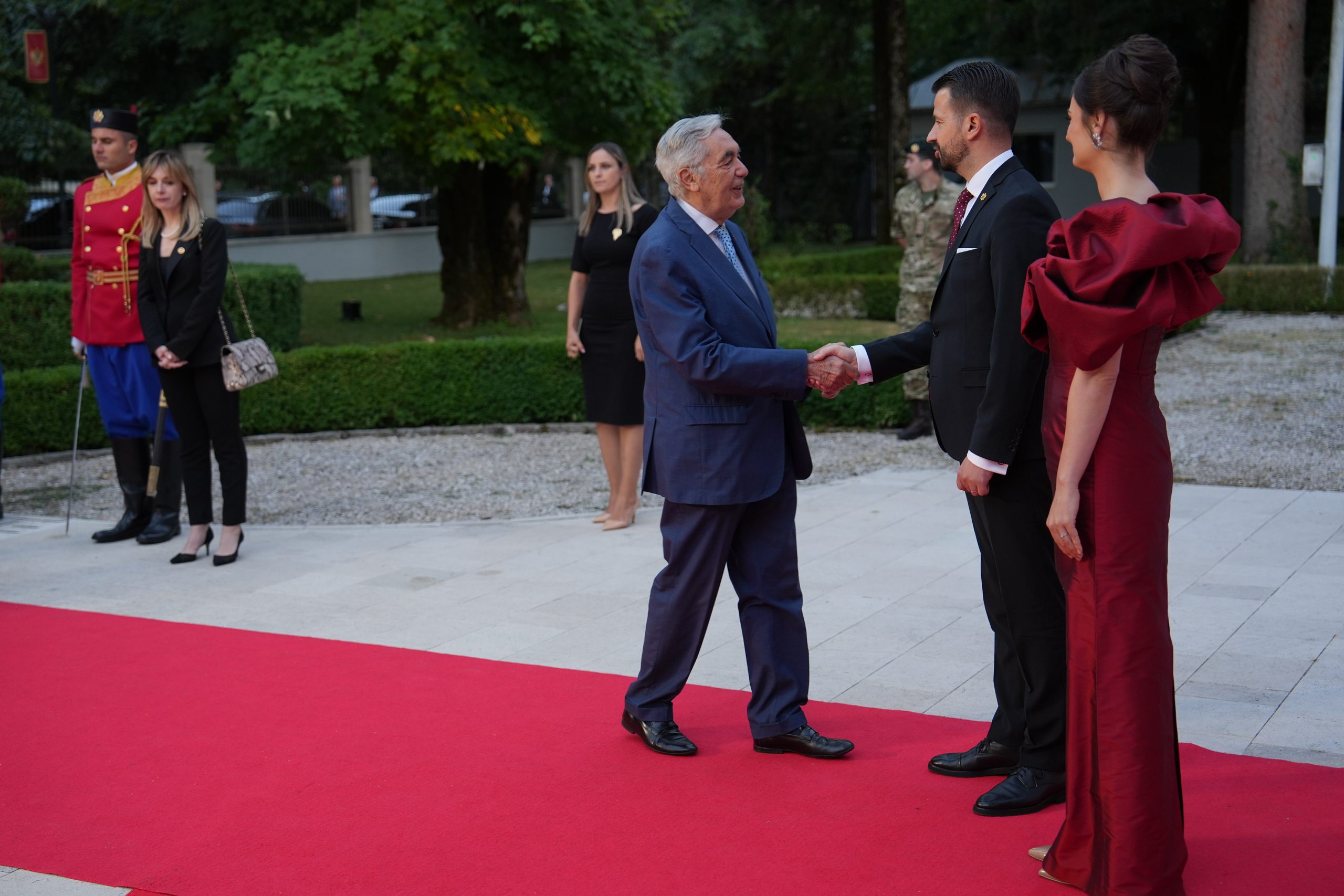 U čast Dana državnosti Crne Gore: Ambasador Suverenog Malteškog reda, Nj.E. Narciso Salvo di Pietraganzili, na prijemu u Plavom dvoru