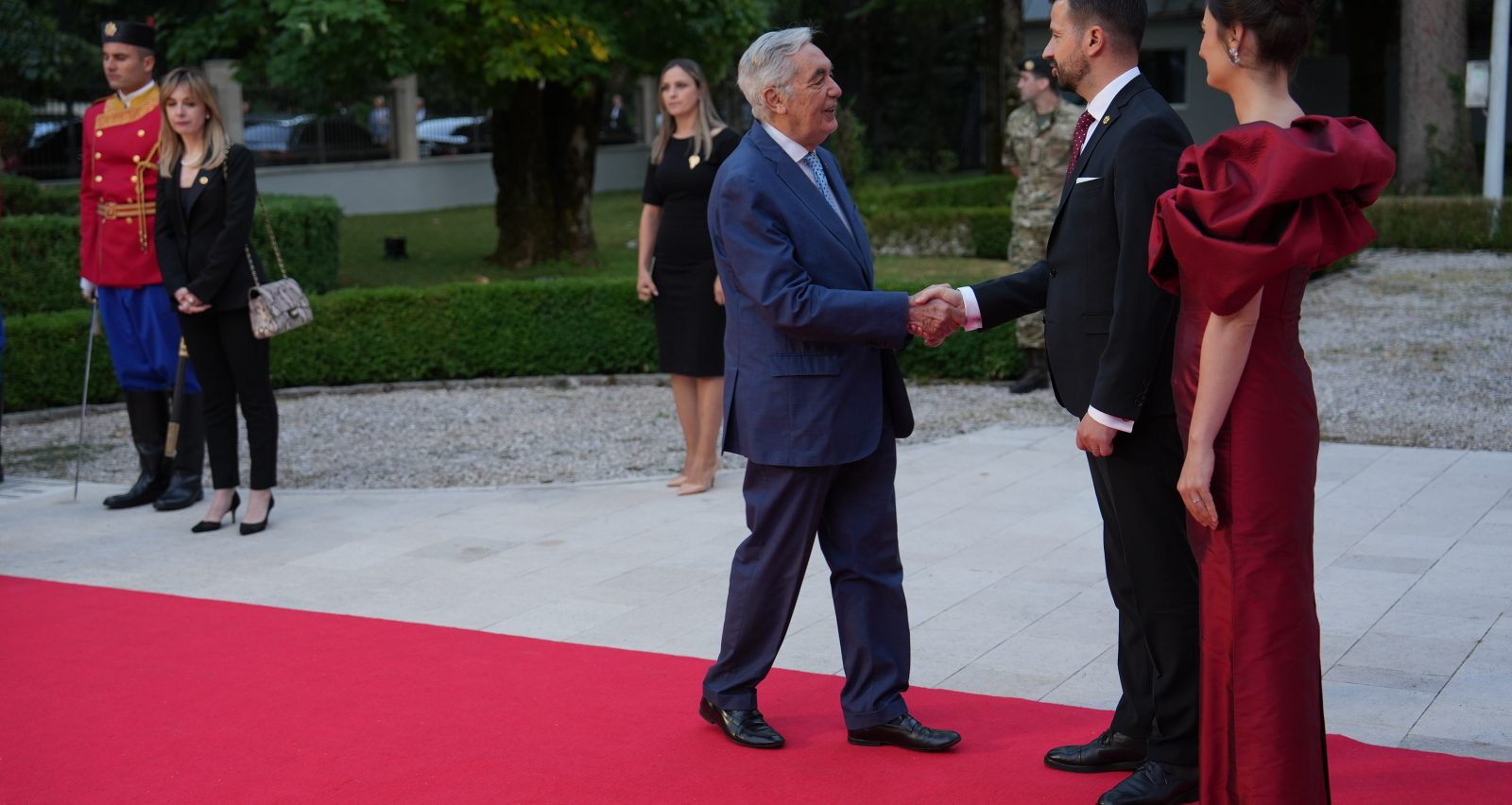 In honour of Montenegro’s Statehood Day: Ambassador of the Sovereign Order of Malta, H.E. Narciso Salvo di Pietraganzili, attends reception at the Blue Palace