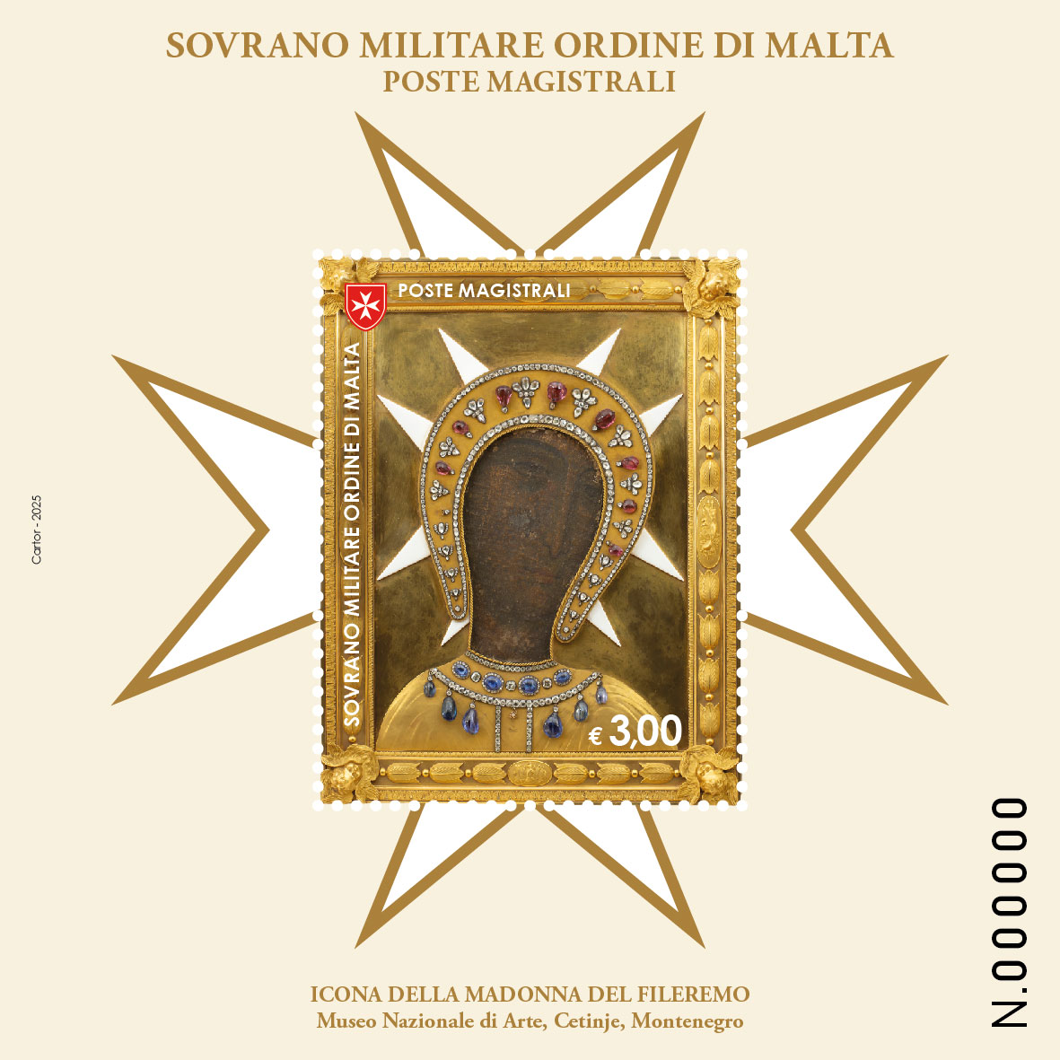 The Sovereign Military Order of Malta Issues a Stamp Dedicated to Our Lady of Philermos, Patroness of the Order of Malta