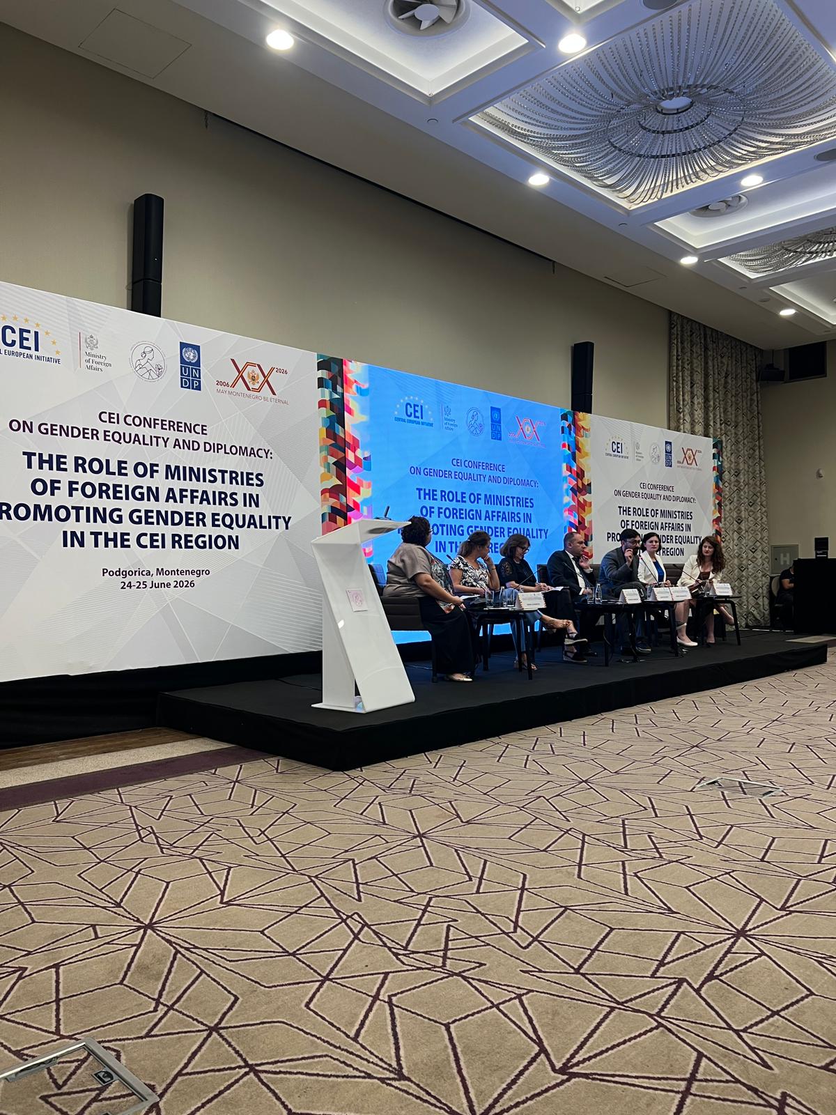 The Sovereign Military Order of Malta contributes to CEI Conference on Gender Equality and Diplomacy in Podgorica