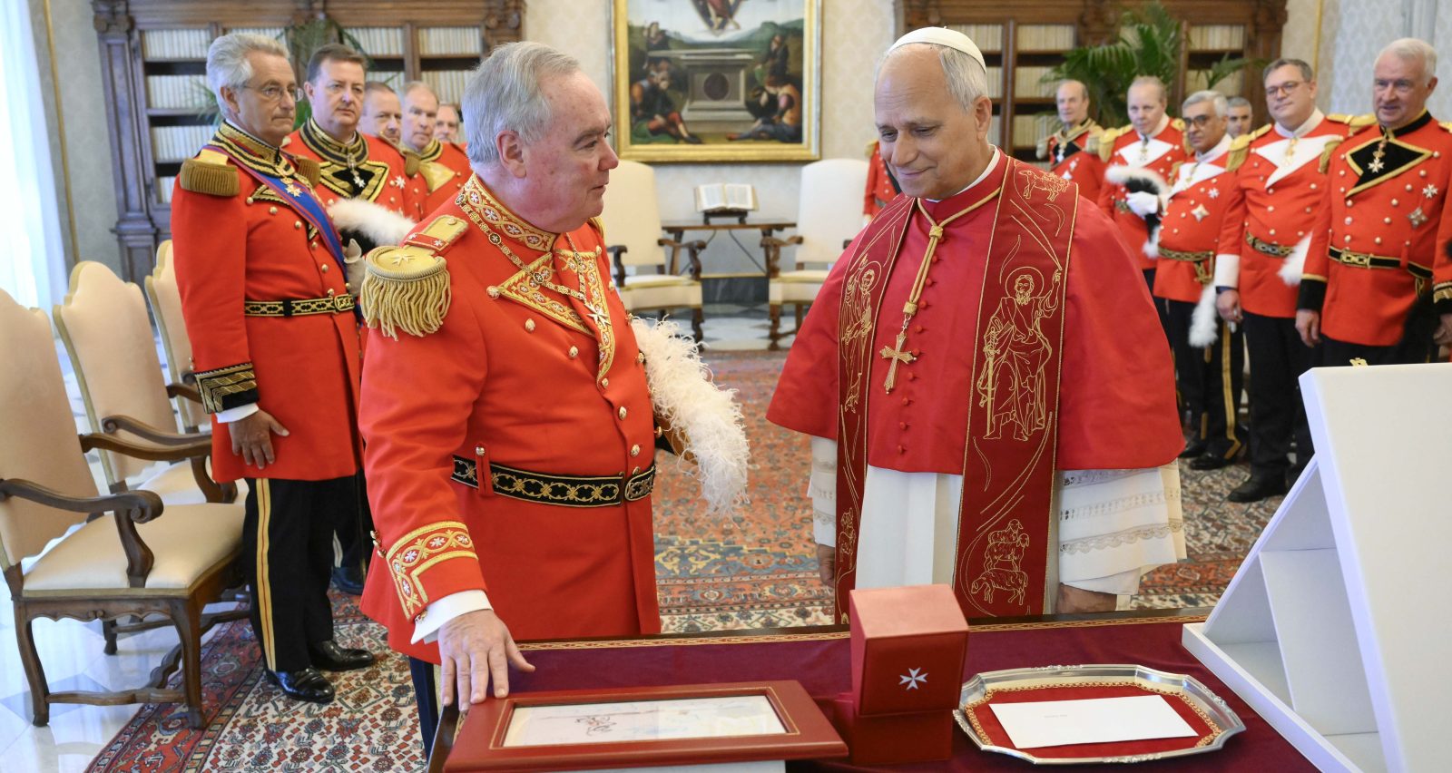 Pope Leo XIV receives in audience the Order of Malta’s Grand Master Fra’ John T. Dunlap