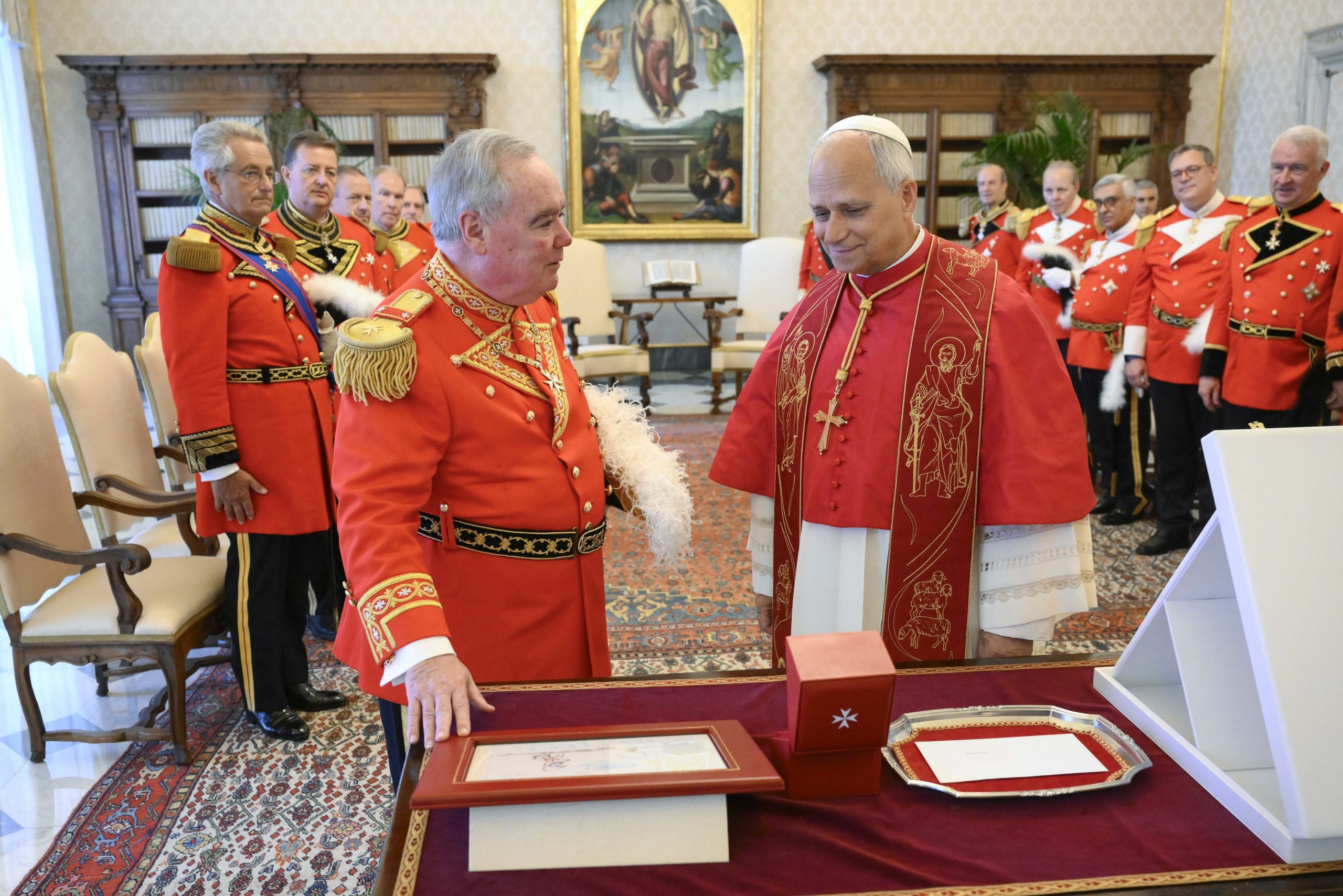 Pope Leo XIV receives in audience the Order of Malta’s Grand Master Fra’ John T. Dunlap